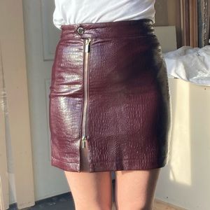 NWT Topshop Animal Print Mini Skirt